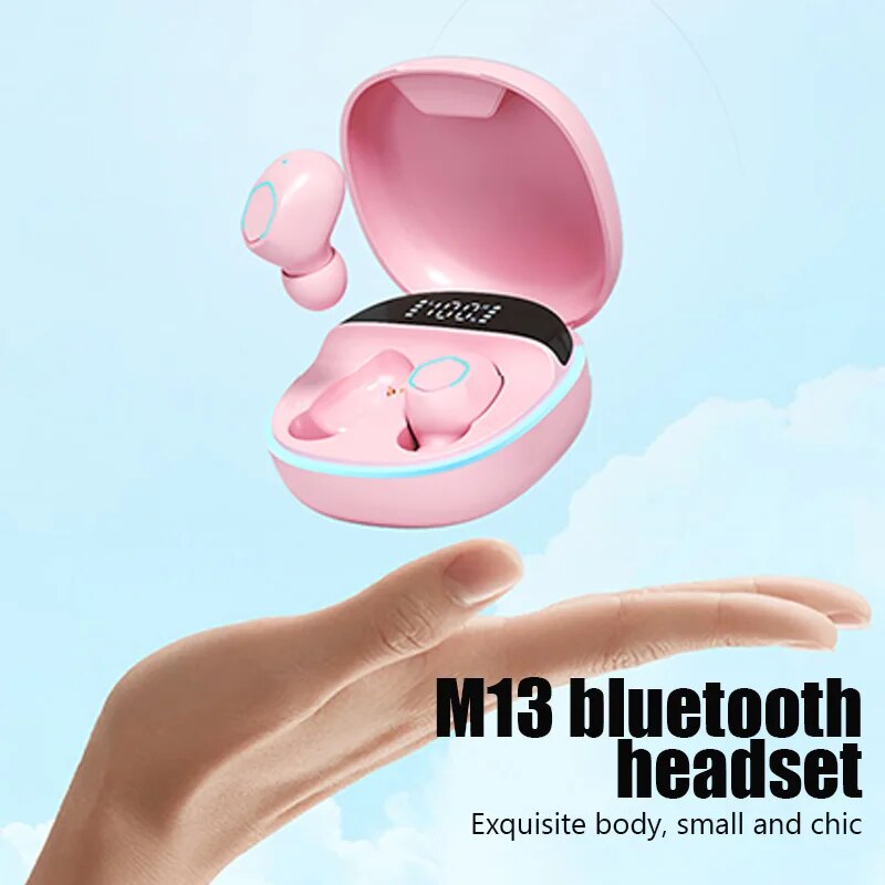 M13 NEW TWS Wireless Earbud Bluetooth 5.2 Earphone In Ear HiFi Stereo Earphone With Mic Waterproof Earplugs Bass Music Headset