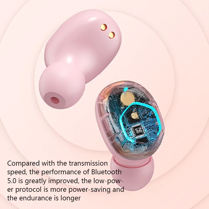M13 NEW TWS Wireless Earbud Bluetooth 5.2 Earphone In Ear HiFi Stereo Earphone With Mic Waterproof Earplugs Bass Music Headset